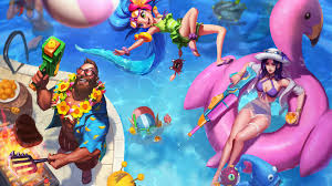 Discover the magic of the internet at imgur, a community powered entertainment destination. League Of Legends Pool Party 4k Animated Wallpaper Desktophut