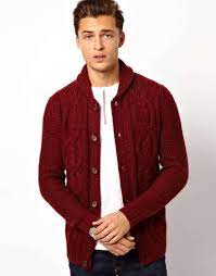 Save 8% with coupon (some sizes/colors) Mens Fashion Sweaters Menswear Cable Cardigan