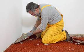 Low budget is to use a almost anything with a flat blade. How To Remove Carpet Glue From Concrete Floor Step By Step Guide