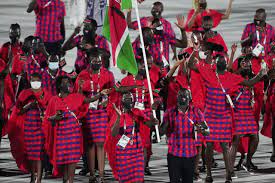 In summary •team kenya was led by its overall captain eunice sum and his deputy and shujaa captain andrew amonde. A Lifetime Experience As Kenyan Stars Enjoy The Moment In Tokyo Olympics Opening Ceremony Mutai