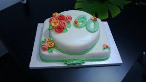 Cakes Birthday Green White Flower Roses Ribbon Torta Di Compleanno Verde Bianca Con Fiori Rose E Fiocco Pdz Mmf Torte Di Compleanno Torte Cakes