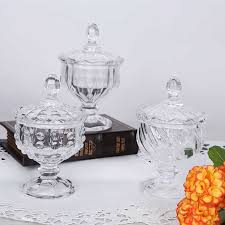 Clad in smoky gray glass and sealed with a copper lid, this canister trio from cb2 adds allure to its contents, no matter how mundane they might be! Creative Glass Jar European High End Crystal Storage Jar With Lid Decorative Candle Holder Dried Fruit Jar Candy Jar With Lid Storage Bottles Jars Aliexpress