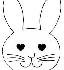 Paques Gabarit Lapin Google Search Bunny Drawing Easter Templates Bunny Face