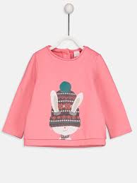 kiz bebek baskili sweatshirt 2 li 8w9372z1 cs3 lc waikiki cocuk modasi kiz elbiseleri svetsortler
