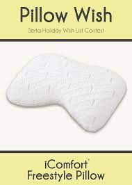 This Icomfort Freestyle Pillow Is Perfect For Me Because It Is Uniquely Designed To Support Any Sleep Position I M A Back Holiday Wishes Serta Serta Mattress