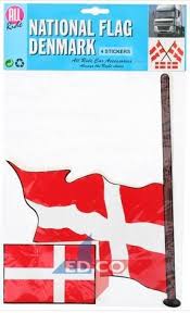 √ materiaal titan spunpolyester 165 gr. Stickers Deense Vlag Denemarken 4 Stuks 2 Varianten Koop Je Voordelig Bij Vlaggenclub