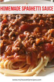 Homemade Italian Spaghetti Sauce Recipe - My Heavenly Recipes