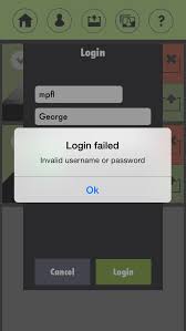 Error Message Login Failed Invalid Username Or Password Behavior Imaging