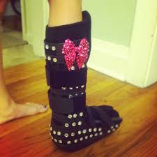 Broken Foot Boot Decorated Broken Foot Broken Ankle Boots