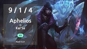 Aphelios ADC vs Kai'Sa - KR GrandMaster Patch 13.21 - YouTube