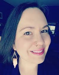 Blue Jade and Gold Fan Earrings