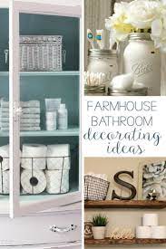 In case your bathroom elements need to be on just one wall, in one line, here is a perfect solution. 19 Amazing Diy Farmhouse Bathroom Decorating Ideas Unique Bathroom Decor Farmhouse Bathroom Decor Country Bathroom Decor