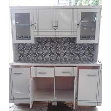 Saya mendesain dapur modern dengan mate rial seperti ini agar menampilkan kesan mewah dan mudah dalam hal perawatannya. Lemari Sayur Lemari Dapur Rak Piring Kayu Minimalis 3 Pintu Rak Piring Duco Free Ongkir Shopee Indonesia