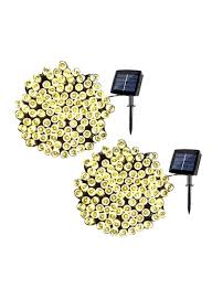 They'll provide gentle light to accentuate your home and ensure that you have a beautiful and magical outdoor space. Buy 2 Packs 200 Led Solar Fairy String Lights Yellow 14x13centimeter Online Shop Home Garden On Carrefour Uae