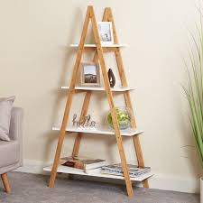 Check spelling or type a new query. Details About Hartleys 4 Tier White Wooden Ladder Shelf Bookcase Display Unit Bamboo Shelves Wooden Ladder Shelf Ladder Shelf Decor Ladder Shelf