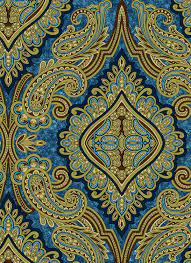 Maybe you would like to learn more about one of these? 3579 001 Aruba Paisley Teal Gold Fabric Rjr Fabrics