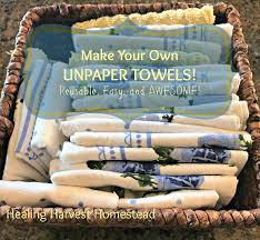 Unpaper towels are easy alternatives to paper towels and are better for the environment and better for your savings account. How To Make Easy Unpaper Towels Reusable Cloth Paper Towels All Posts Healing Harvest Homestead