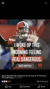 I woke up feeling dangerous sticker. 400 Baker Mayfield Ideas Baker Mayfield Mayfield Cleveland Browns History
