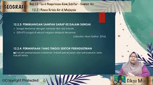Firdaus yang juga staf khusus menteri pekerjaan umum dan. F1 Geo 12 02 Sumber Air Punca Krisis Air Di Malaysia Jom Tuisyen