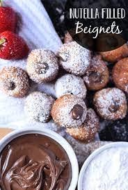 Easy Nutella Filled French Beignets Recipe Recipe Beignet Recipe French Beignets Nutella