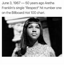 June 3 1967 50 Years Ago Aretha Franklins Single Respect