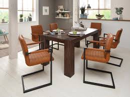 Wohnzimmertisch mit 4 stühlen und bank. Home Affaire Essgruppe Bine Set 7 Tlg Bestehend Aus 6 Sabine Stuhlen Mit Armlehne Und Dem Maggie Esstisch Akazie Dunkel Online Kaufen Otto