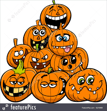 Find & download free graphic resources for halloween cartoon. Cartoon Halloween Pumpkins Group Stock Illustration I5219986 At Featurepics