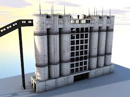 Cement Silo 3d Model Ad Cement Silo Model Cement Silos 3d Model