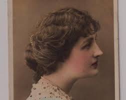 Miss Vera Wilkinson, British Actress, Antique Real Photo Glamour Postcard,  Posted in 1919, Rotary