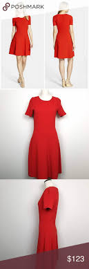 Hugo Boss Fit Flare Stretch Knit Fleala Dress Hugo Boss Dress Fit Flare Dresses