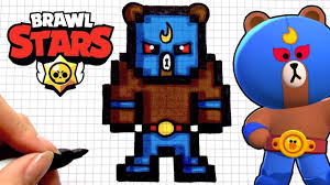 Accueil / coloriages / dessins animés / brawl stars. Tuto Dessin Debutant El Primo Brawl Stars Pixel Art Youtube