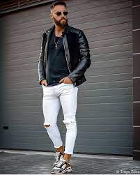 Yes Or No Follow Mensfashionhubb For More Dm Or Mensfashionhubb Gmail Com For Shoutouts Leather Jeans Men Leather Jacket Men Bad Boys