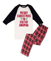 This Red Merry Christmas Ya Filthy Animal Pajama Set Men Is Perfect Zulilyfi Christmas Jammies Merry Christmas Ya Filthy Animal Merry Christmas Ya Filthy