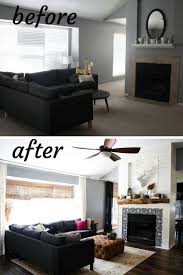 Our Living Room Before After Love Renovations Living Room Transformation Quality Living Room Furniture Living Room Makeover