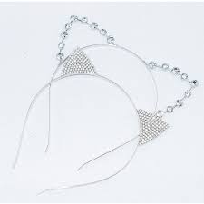 Indirim Yeni Kadin Kiz Sac Cemberler Kedi Kulaklar Gumus Renk Hairband Tac Tiara Kafa Taklidi Bos Sac Taki Aksesuarlari Hg G019 Shop Wtc History Org