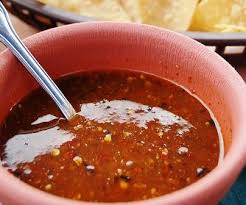 Salsa Roja With Olive Oil Onions Clove Serrano Peppers Tomatoes Dried Oregano Salt Cilantro Salvadoran Food Salsa Roja Salvadorian Food