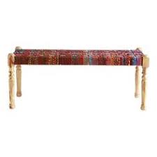 Banc Indien Maison Du Monde Woven Furniture Bench Indian Sari
