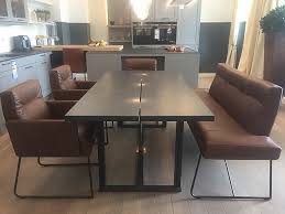 Bequeme stühle und funktionale tische sind gold wert! Esstische Kff Tisch Artus 2000x1000mm Eiche Basalt Kff Stuhl Yuouma Mit Armlehne Anzahl 2 Stuck Gestellfarbe Moodblack M01 Gestellausfuhrung Drahtkreuzgestell Ausfuhrung Stoff Mastiff Farbe Stone Grey No 20 Nahtfarbe Ton In Ton