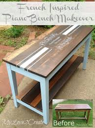 Diy digital piano stand plus bench. French Inspired Piano Bench Makeover My Repurposed Life Rescue Re Imagine Repeat