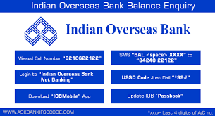 Indian overseas bank unveils mpassbook on your mobile/tablet/phablet. How To Check Indian Overseas Bank Account Balance Missed Call Number
