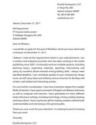 Savesave contoh surat resmi dalam bahasa inggris beserta ar. Contoh Surat Lamaran Kerja Reporter Bahasa Inggris Dan Artinya
