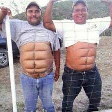 To fake defined abs, try contouring your abs with makeup. Can Someone Explain To Me Bruce Buffer S Abs Page 3 Sherdog Forums Ufc Mma Boxing Discussion