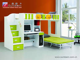 The constant weight that comes. China Sunteam Multi Function Bunk Bed For Children With Computer Desk China Home Furniture Bunk Bed Mdf Absorbing Pvc