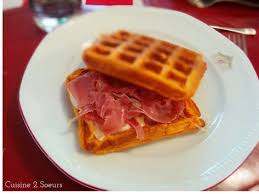 Gaufres De Patate Douce Au Jambon Cru Recette Gaufres De Patates Douces Gaufres Alimentation