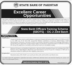 Bonds are issued by national savings and state bank of pakistan. State Bank Of Pakistan Sbp Jobs 2019 Sbots Og 2 Batch 23 Filectory
