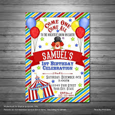 Carnival Birthday Invitation Printable Or Printed Etsy Carnival Birthday Invitations Printable Birthday Invitations Carnival Birthday