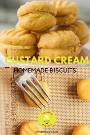 Homemade Custard Creams Homemade Custard British Biscuit Recipes Gingerbread Biscuit Recipe