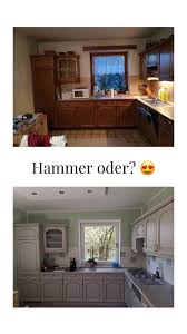 Kuche Streichen Mit Kreidefarbe Und Kreidelacken In 2020 Kuchen Streichen Kuchenumbau Alte Kuche