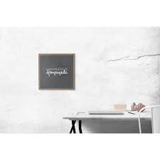 These decorative metal wall panels are perfect for wall dividers and fences, and add a rustic, industrial touch. Petal Lane Chalk Happiness Is Homemade Rustic Brown Frame Magnetic Memo Board Mb10037 The Home Depot