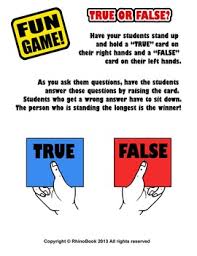 Nothing's certain in life except death and taxes. Fun Game Ice Breaker True Or False Trivia Questions By Applejack